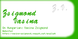 zsigmond vasina business card